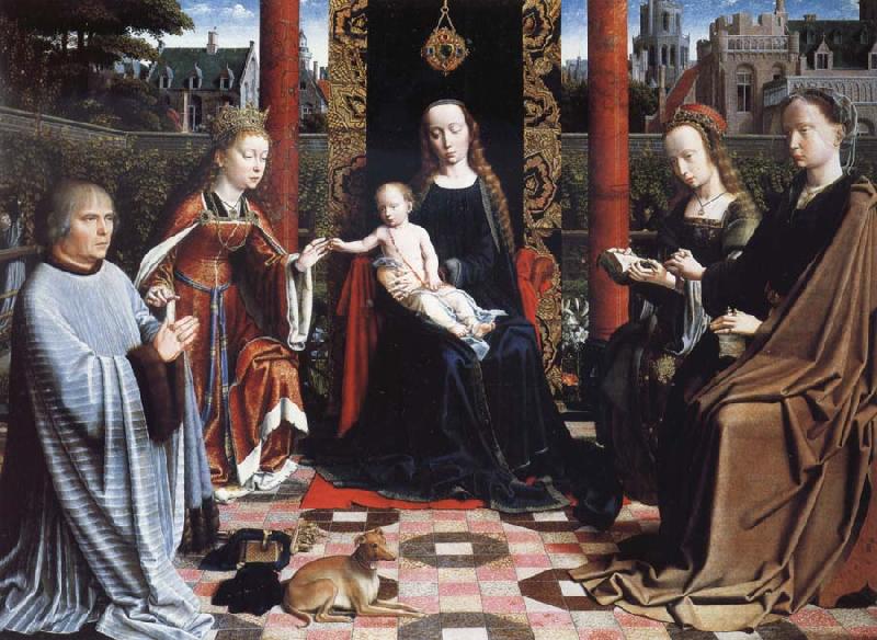 Gerard David THe Virgin and Child with Saints and Donor oil painting image